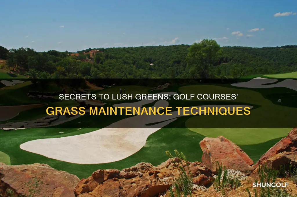 what do golf courses use to keep grass green