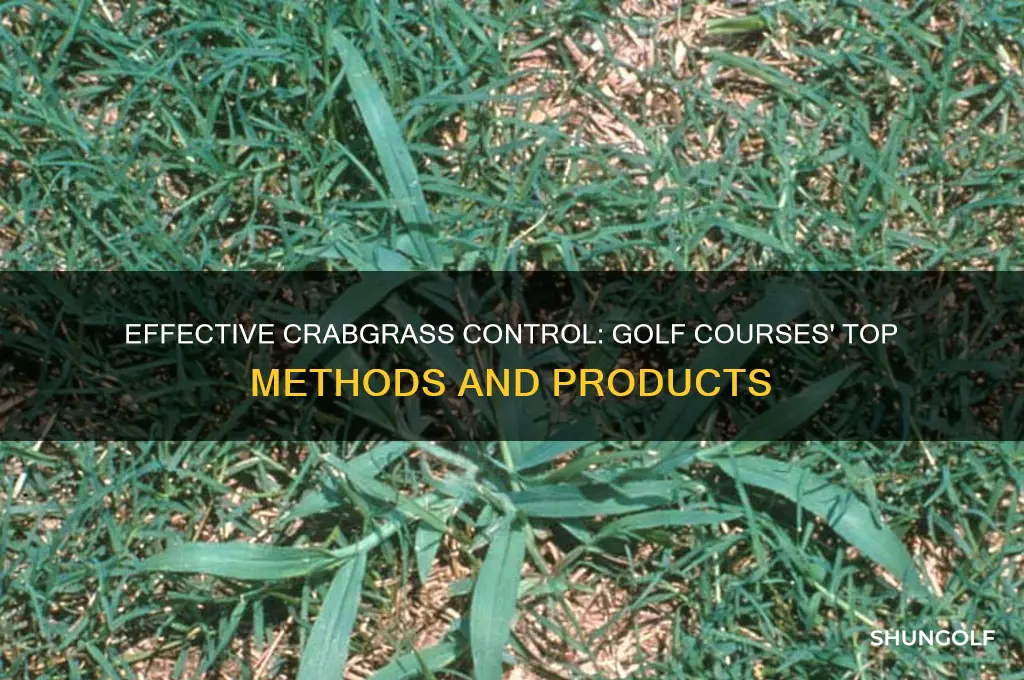 what do golf courses use to kill crabgrass