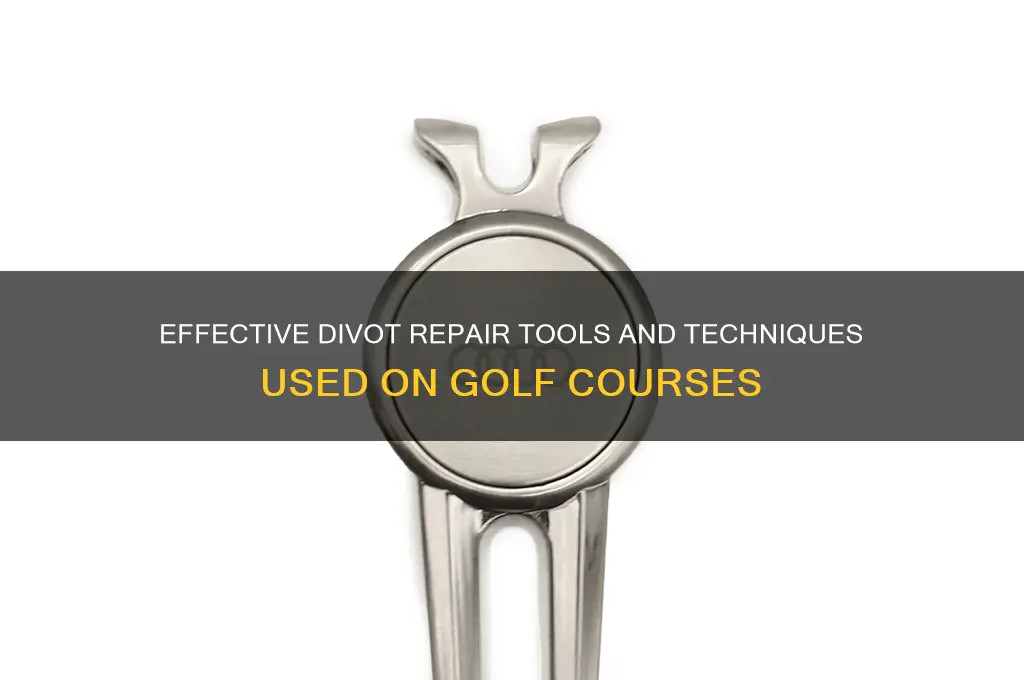 what do golf courses use to repair divots