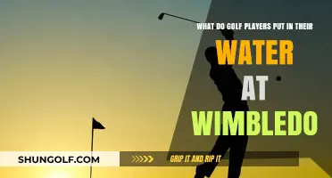 Golfers' Hydration Secrets: What's in Their Wimbledon Water Bottles?