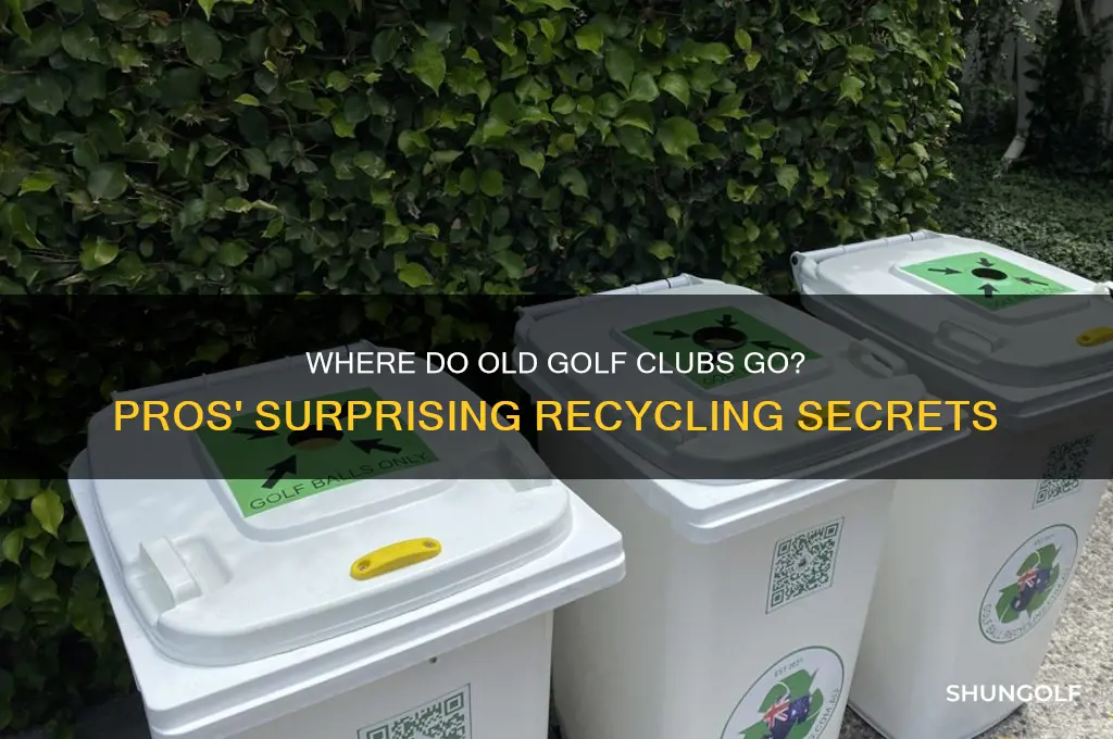 what do golf pros do with their old clubs