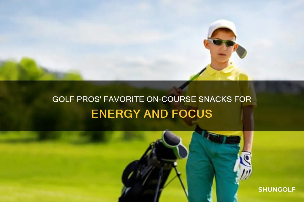 what do golf pros snack on on golf course