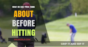 Inside the Mind of Golf Pros: Pre-Shot Thoughts and Strategies