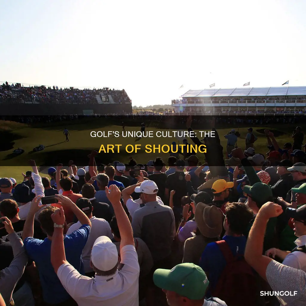 what do golf yell out