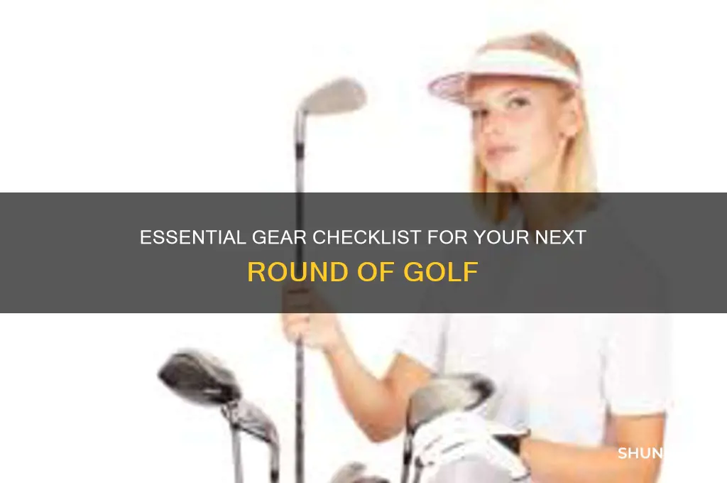 what do i need for a round of golf