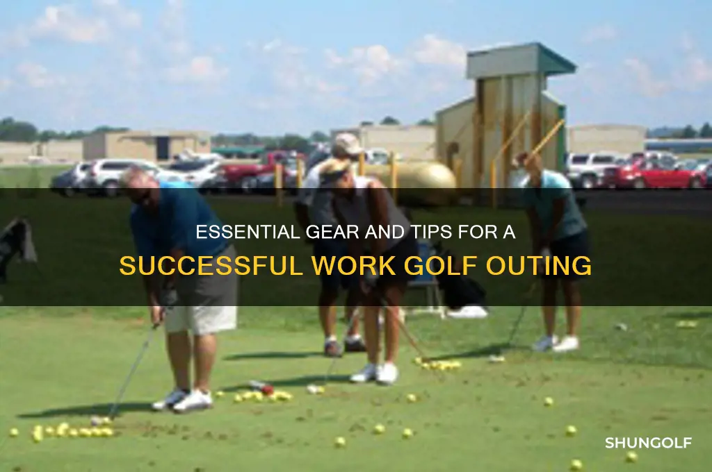 what do i need for a work golf outing