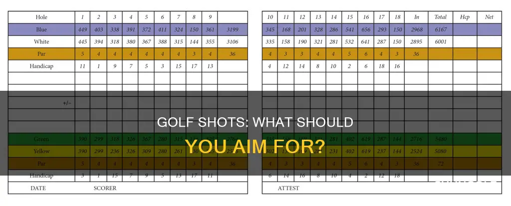 what do i shoot in golf