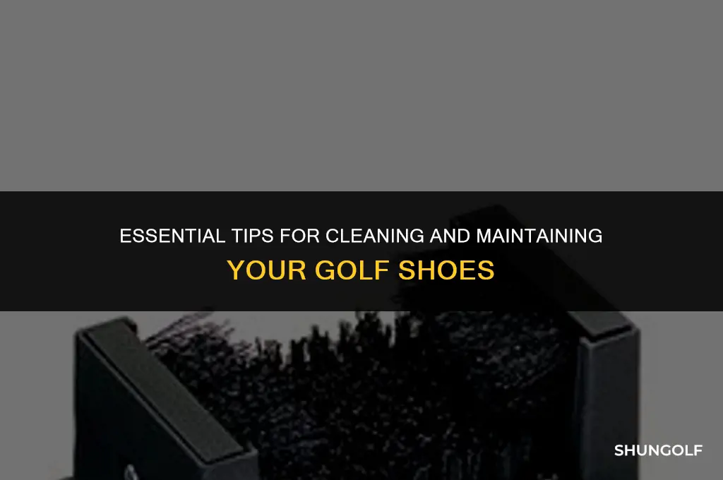 what do i use to clean golf shoes