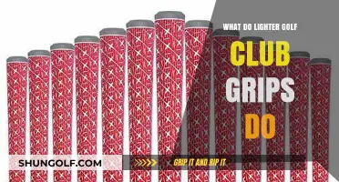 Lighter Golf Club Grips: Enhancing Swing Speed and Control