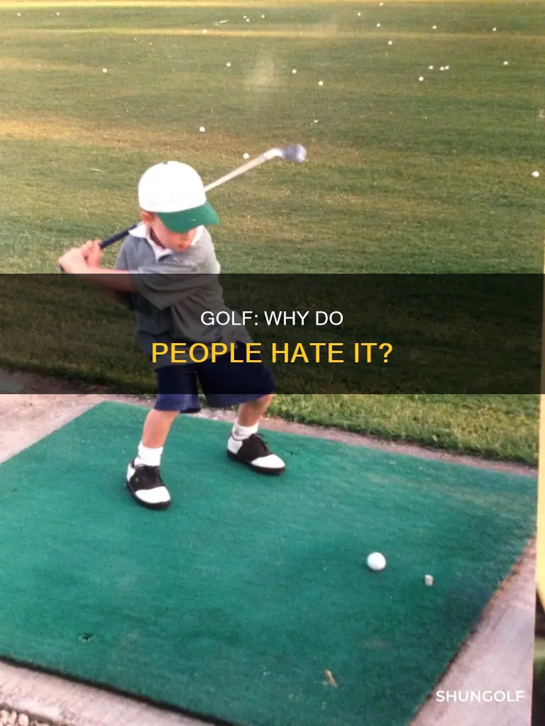 what do people hate golf