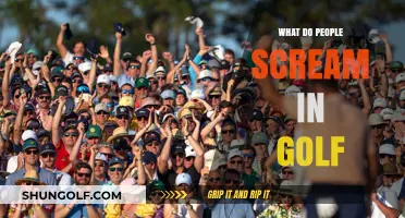 Golf Scream: What's the Etiquette?