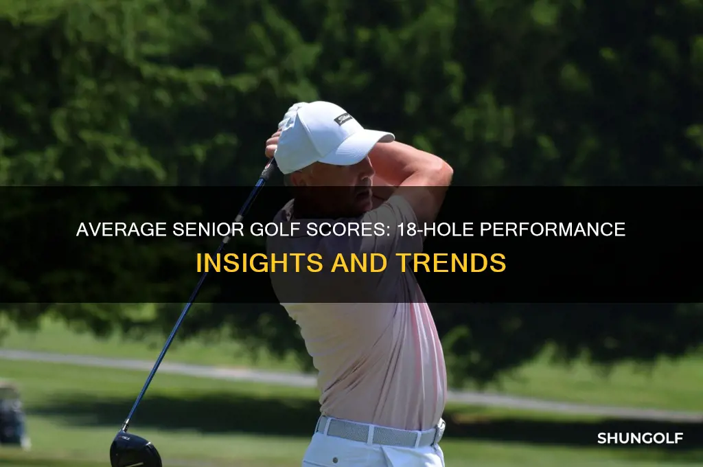 what do seniors avg on 18 holes of golf