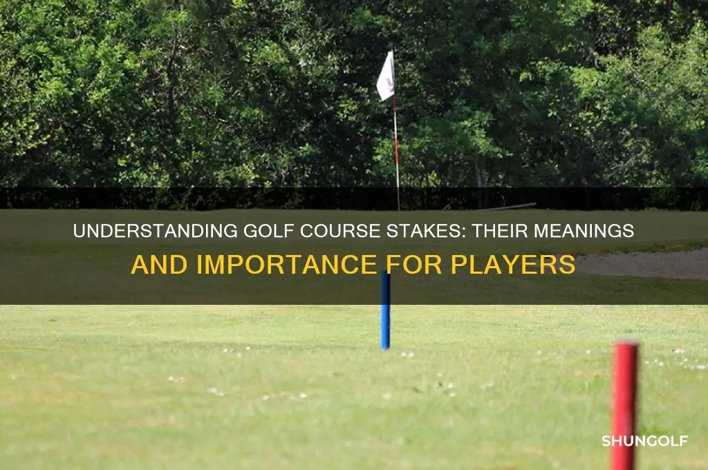 what do stakes mean on the golf course