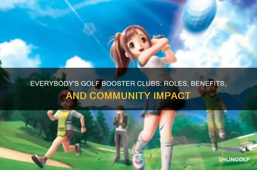 what do the booster clubs do in everybody
