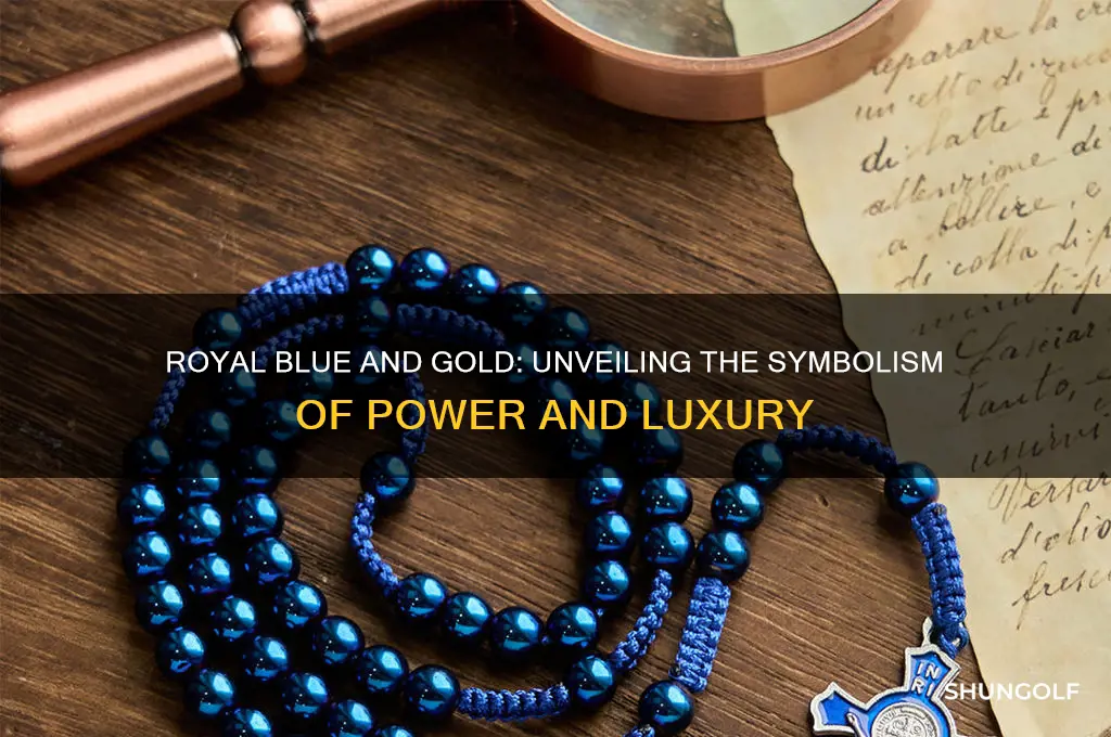 what do the colors royal blue and golf symbolize