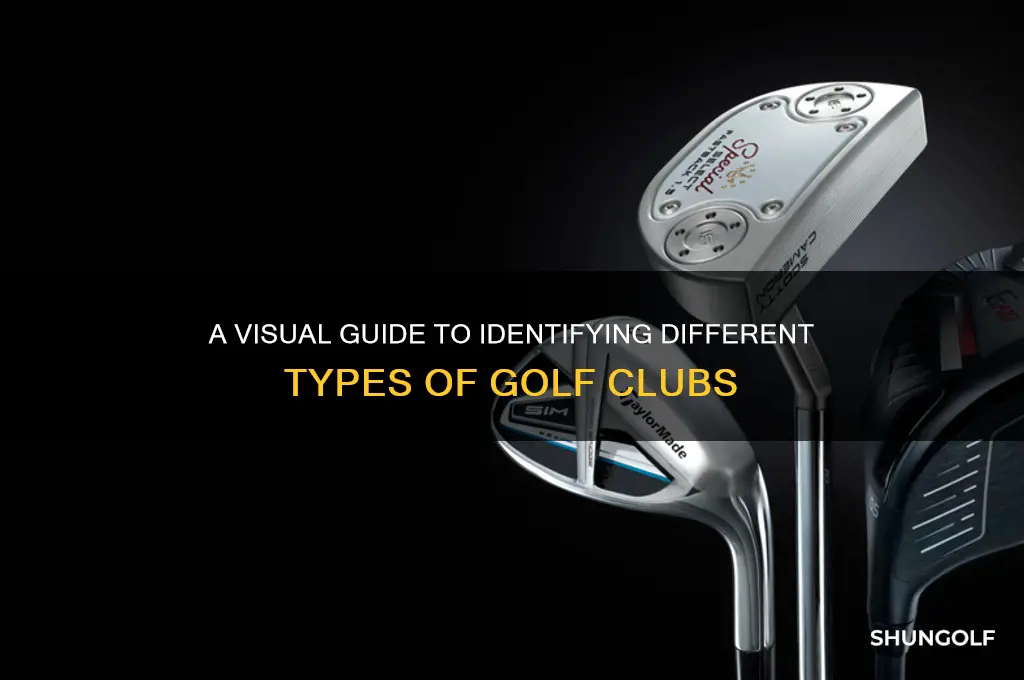 what do the different golf clubs look like