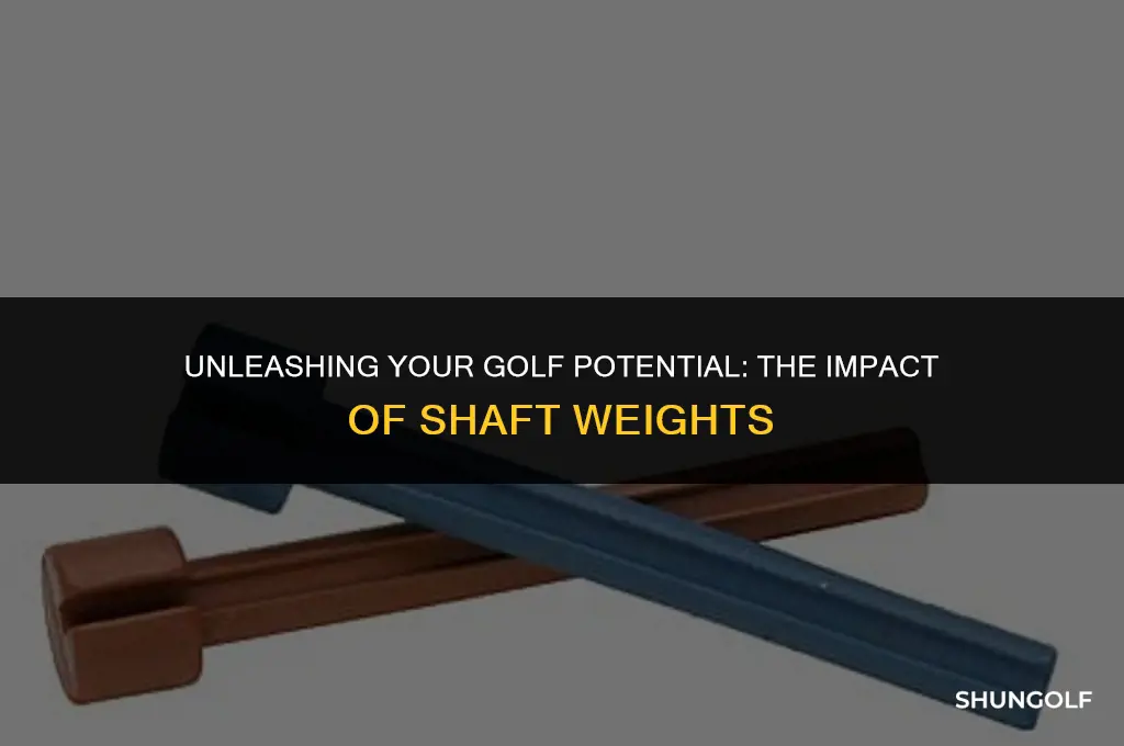 what do the different weights of golf shafts do