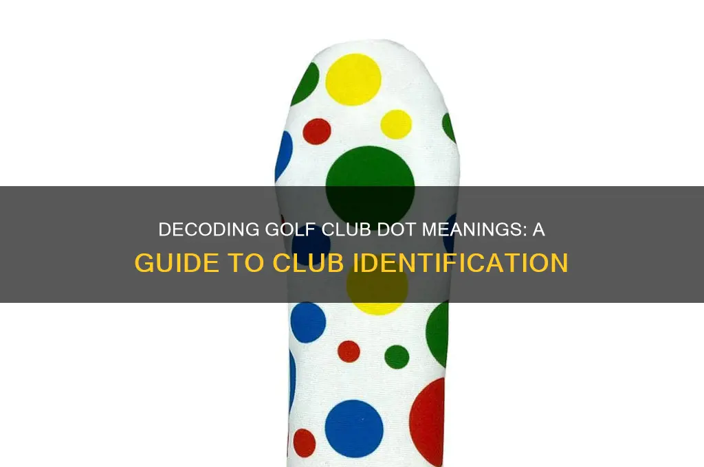 what do the dots mean on golf clubs