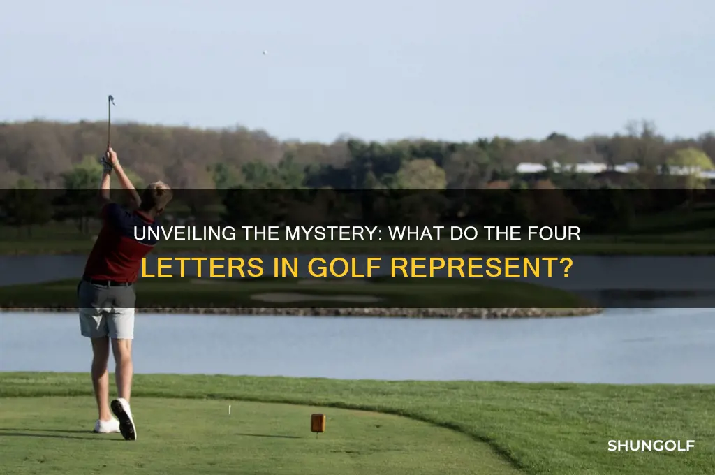 what do the four letters in golf stand for