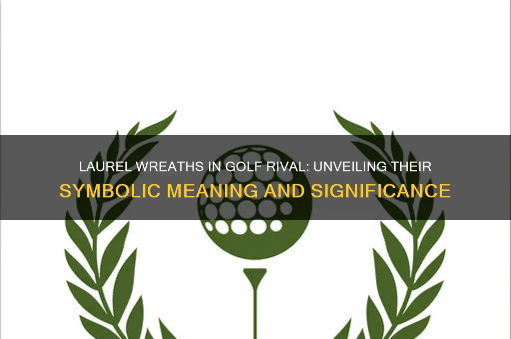 what do the laurel wreaths symbolize in golf rival