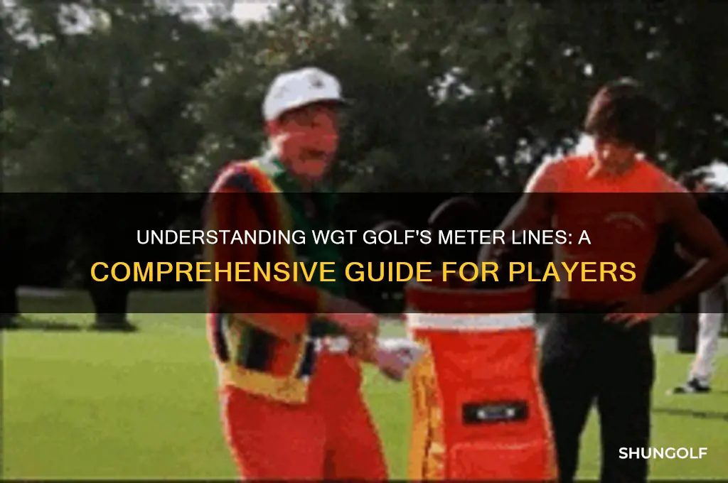 what do the meter lines on wgt golf represent