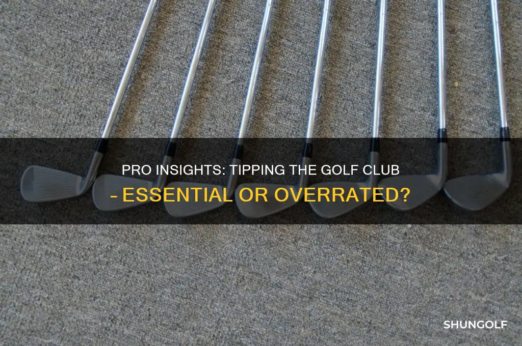 what do the pros think about tipping the golf club