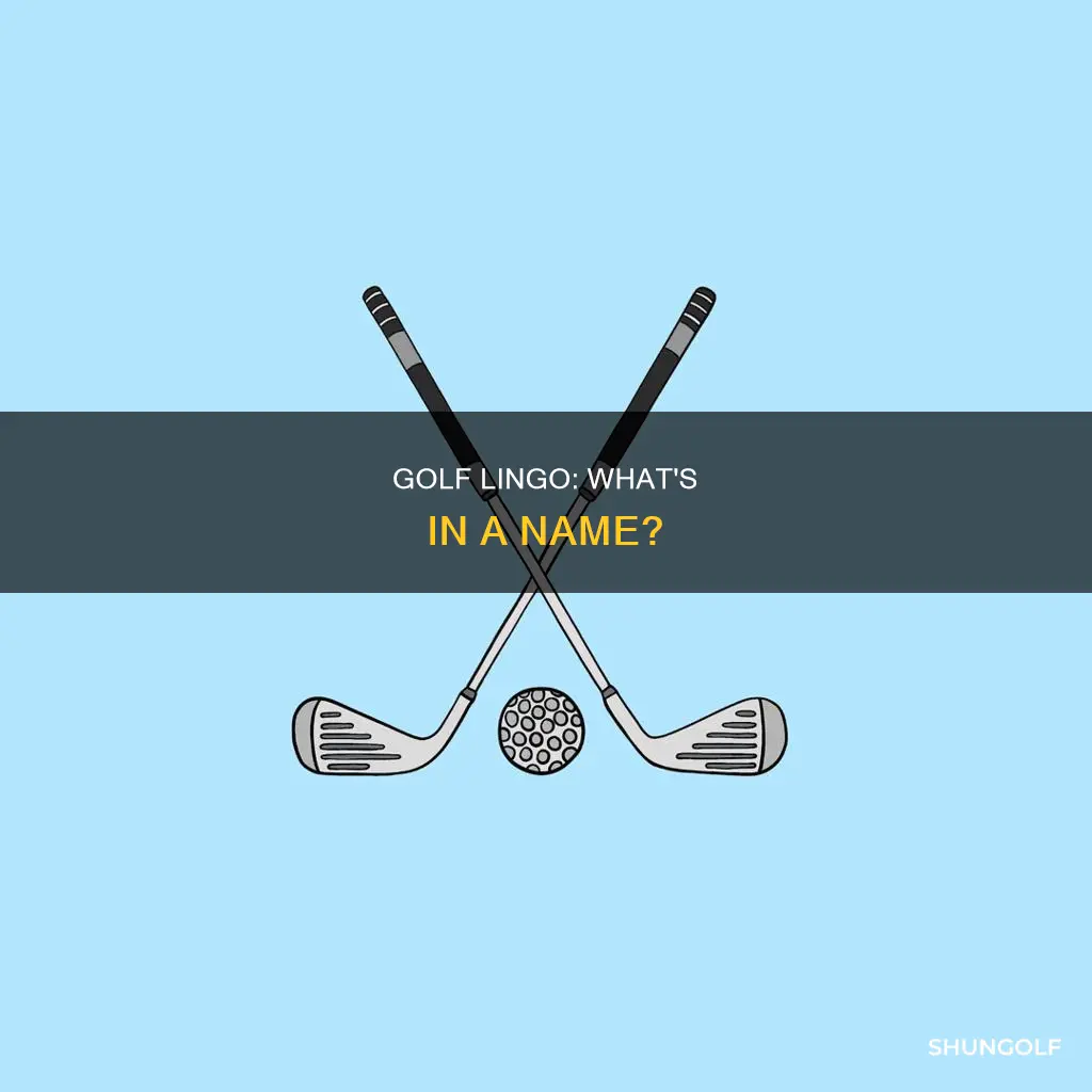 what do they call in golf