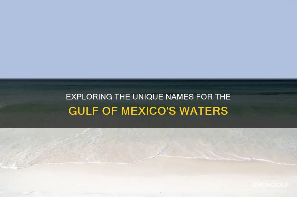 what do they call the golf of mexico water