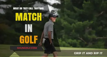 The Ultimate Showdown: Unveiling Golf's Final Match Name