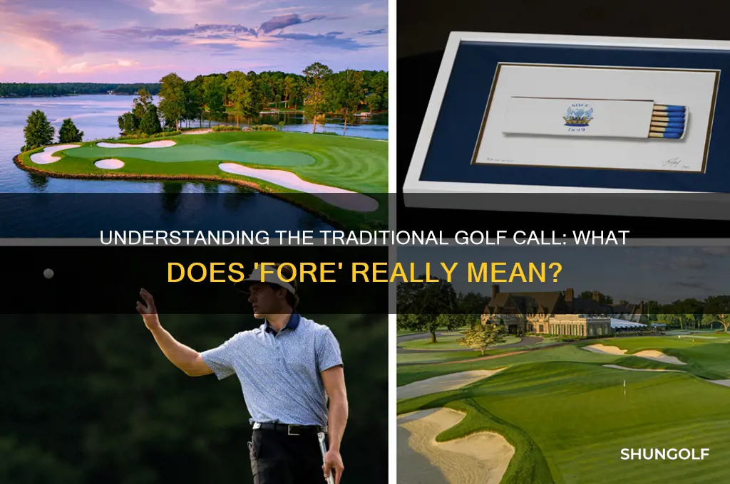 what do they yell in golf four