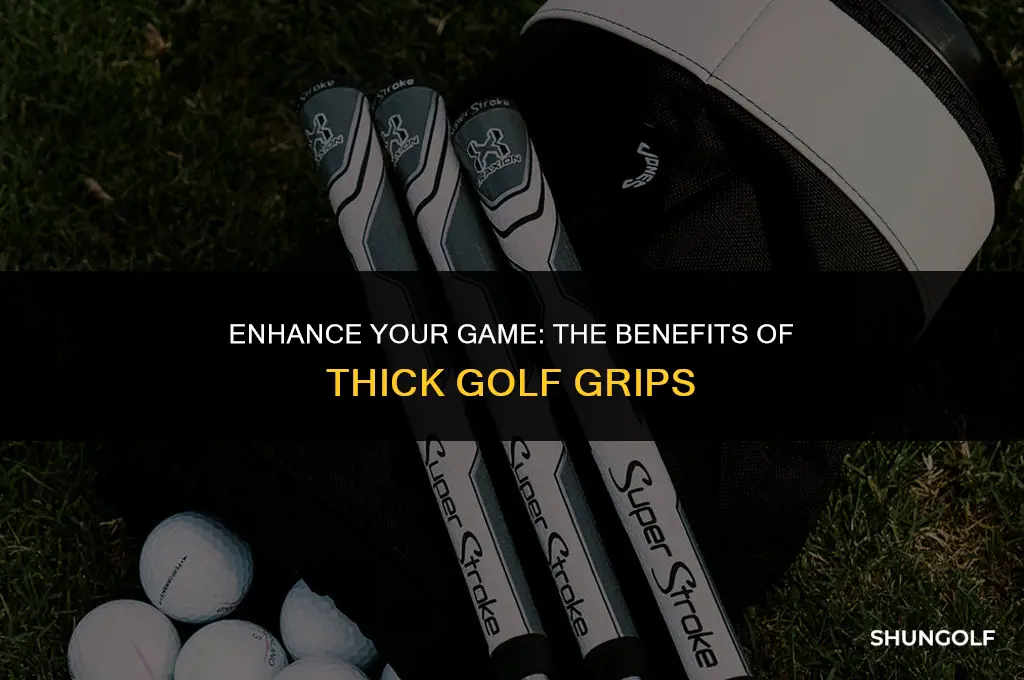 what do thick golf grips do
