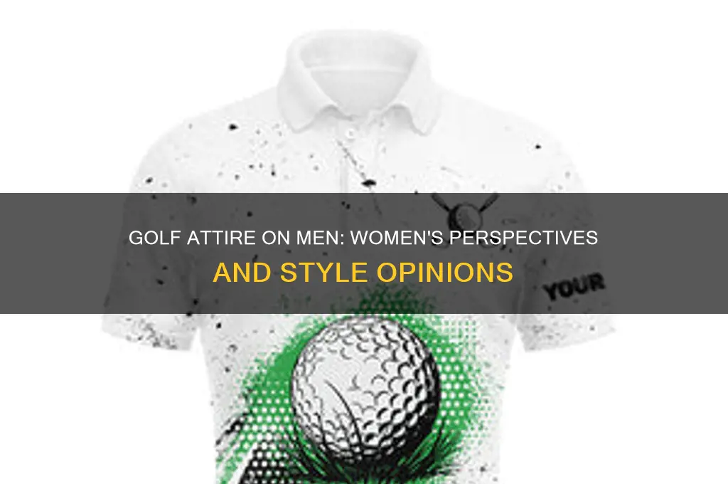 what do women think of men in golf attire