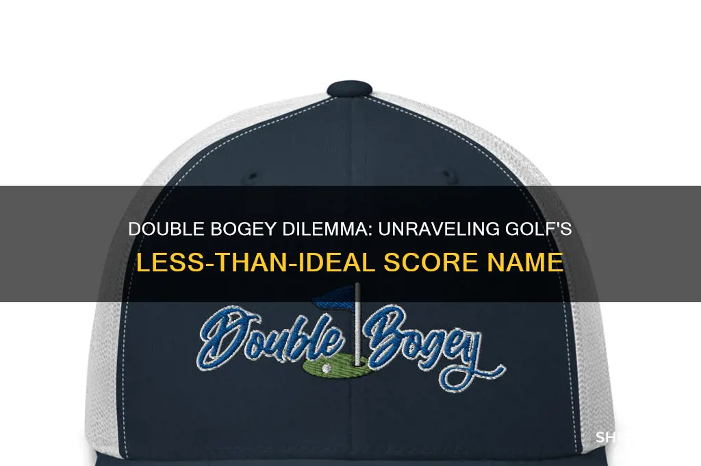 what do you call a double bogey in golf