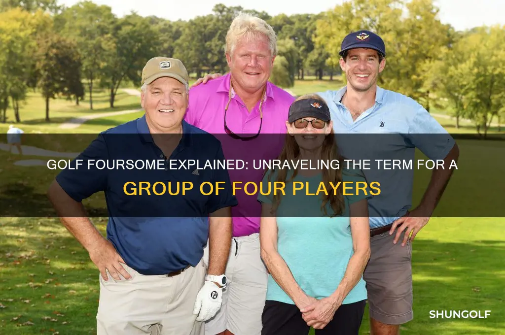 what do you call a foursome in golf