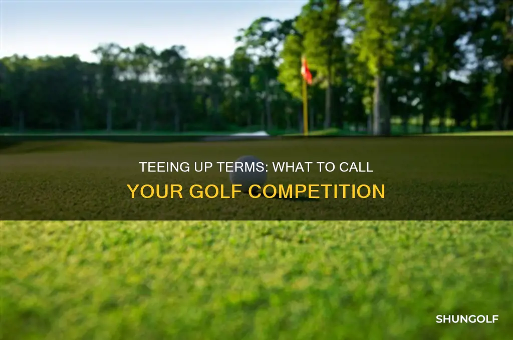 what do you call a golf competition
