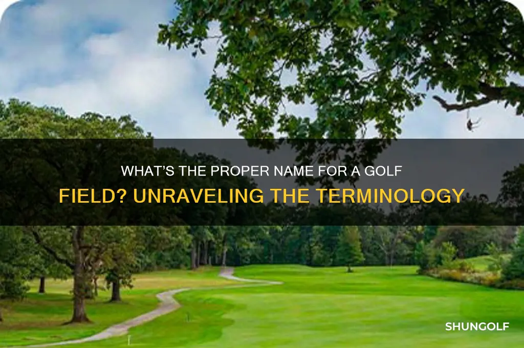 what do you call a golf field