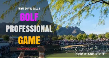 What’s the Term for a Golf Professional’s Competitive Game?