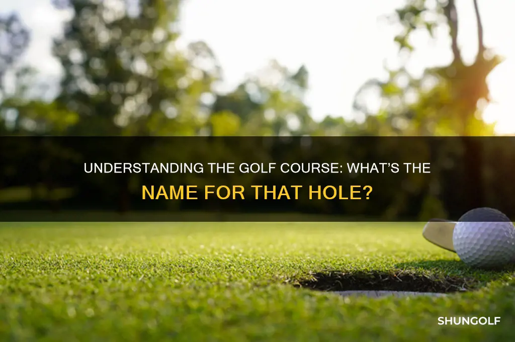 what do you call a hole in a golf course
