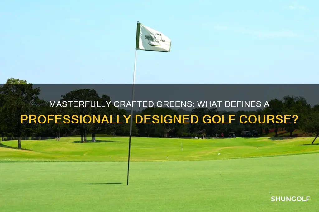 what do you call a professional designed golf course
