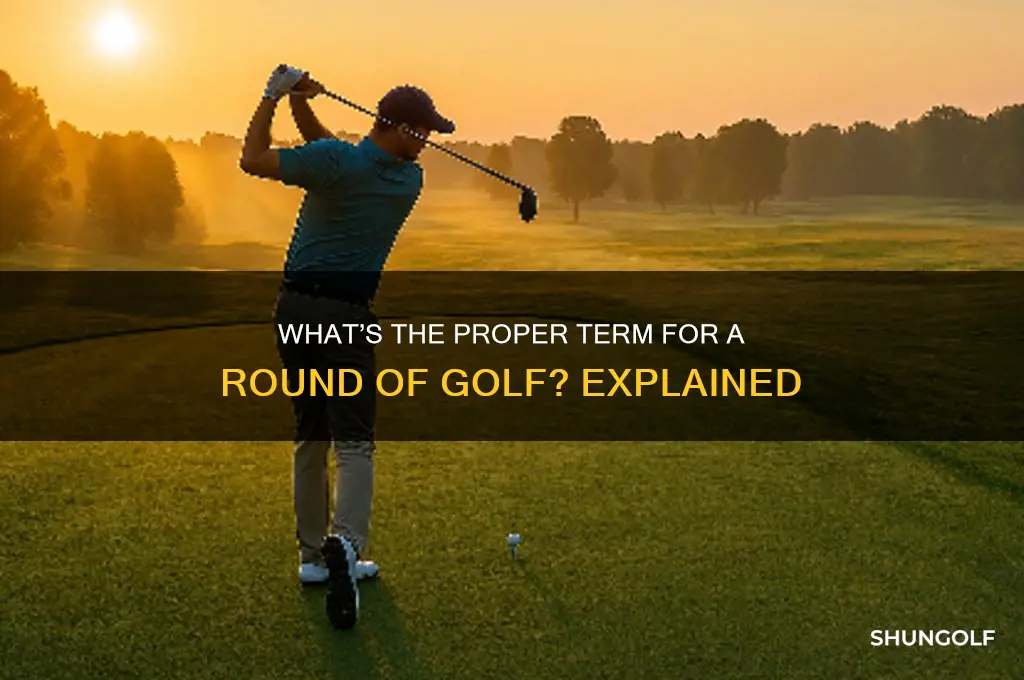 what do you call a round of golf