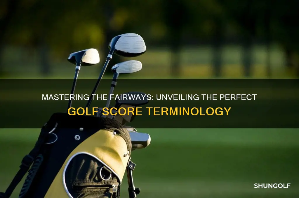 what do you call an excellent golf score