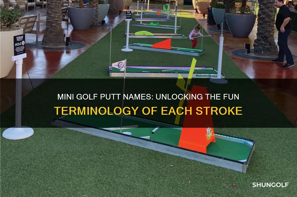 what do you call each putt in miniature golf