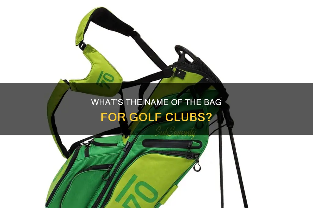 what do you call the bag golf clubs are held