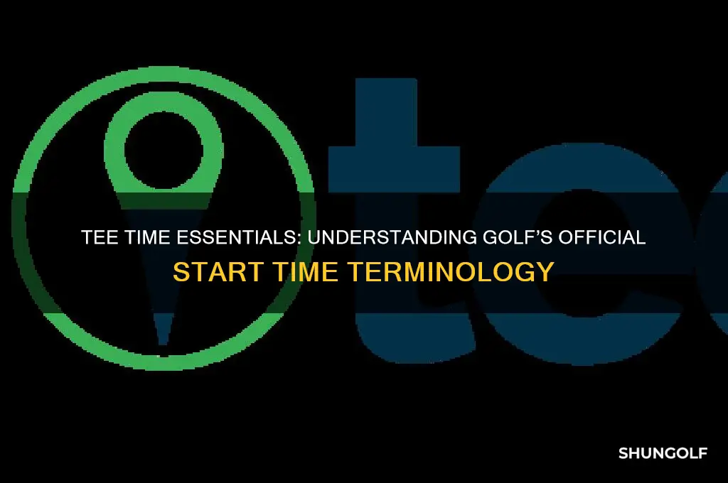 what do you call time to start golf game
