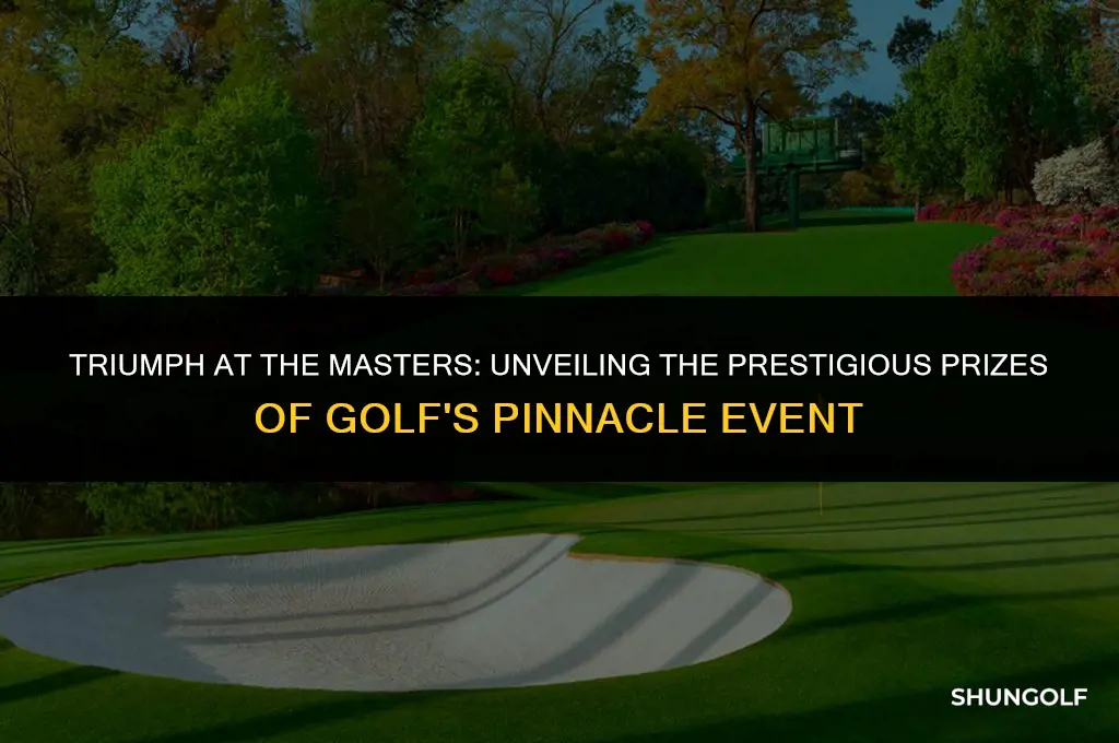 what do you get for winning the masters golf tournament