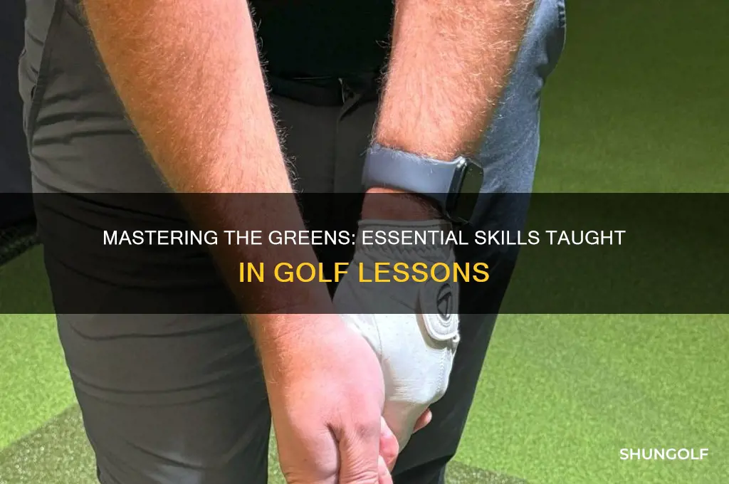 what do you learn in golf lessons
