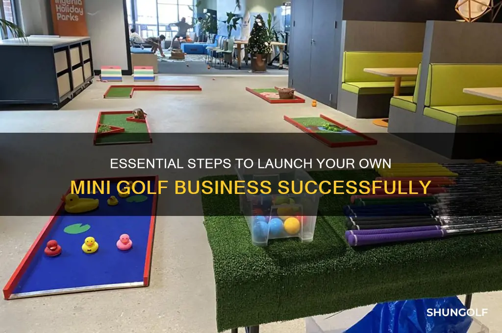 what do you need to open a mini golf business