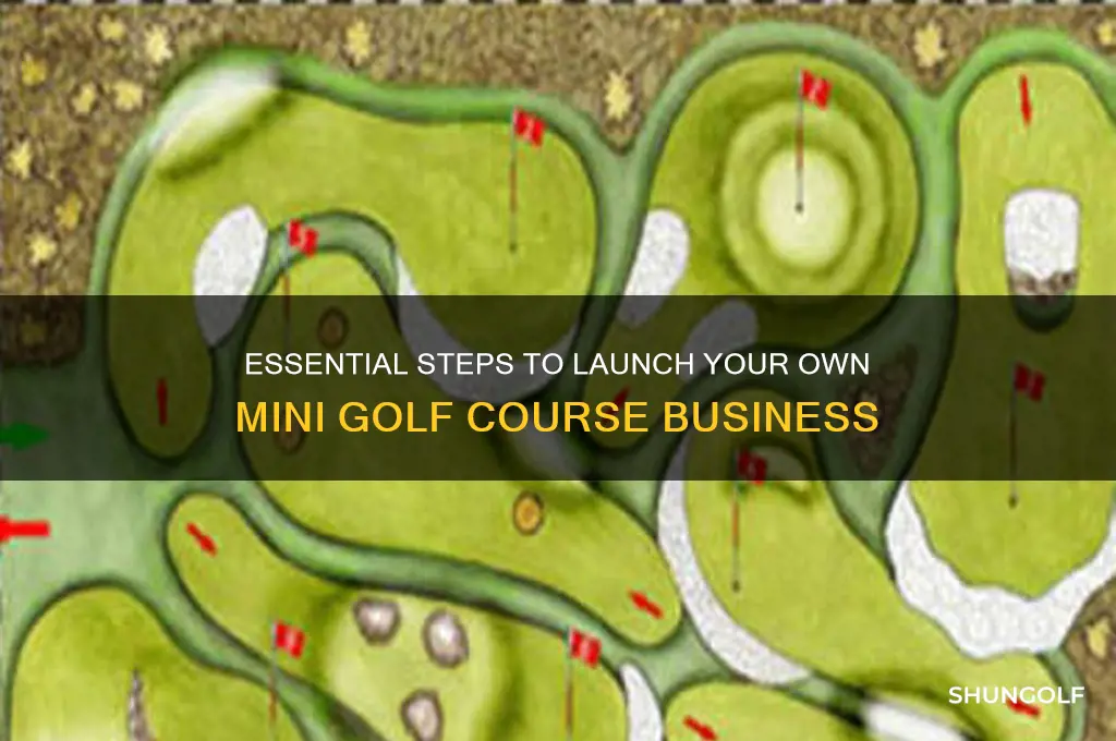 what do you need to open a mini golf course