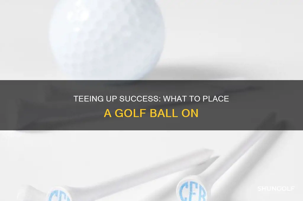 what do you place a golf bal on