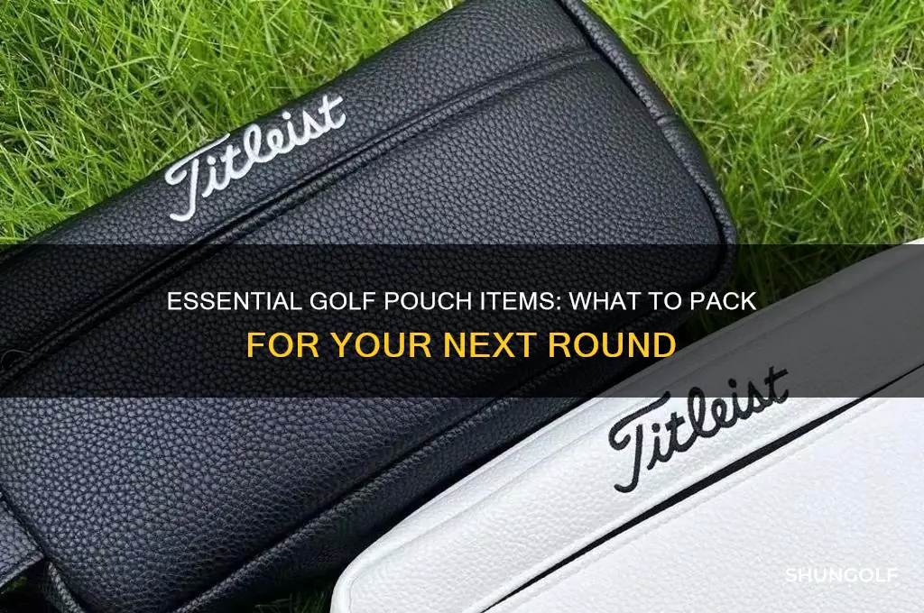 what do you put in a golf pouch